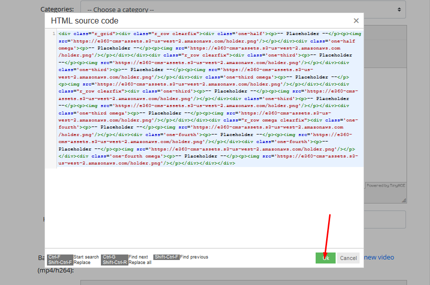 code to insert responsive columns